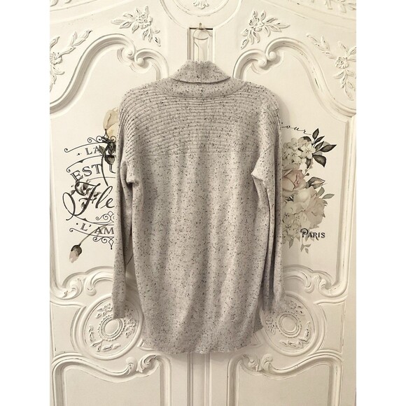 Splendid Sweater Women's S Gray Marled Cowl Neck Hi Lo Cashmere - Picture 6 of 11